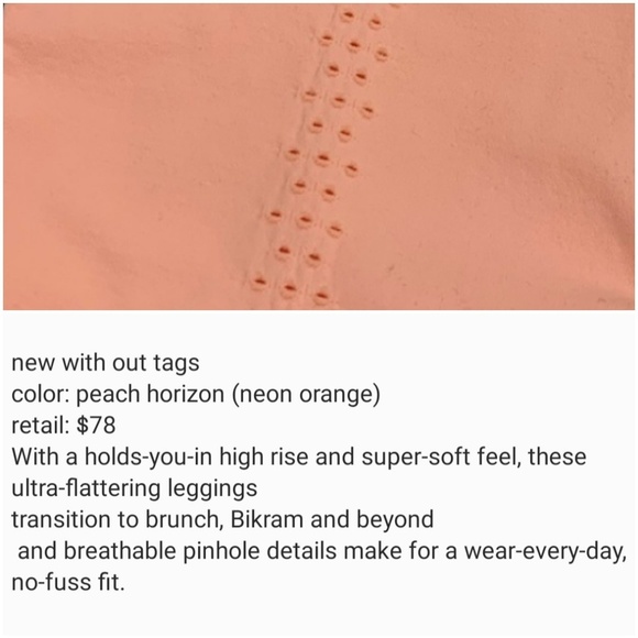 FREE PEOPLE GOOD KARMA 7/8 LEGGINGS NWOT - Picture 4 of 4